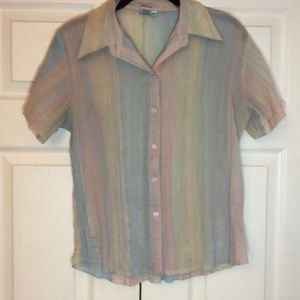 Pastel Striped Women's Top